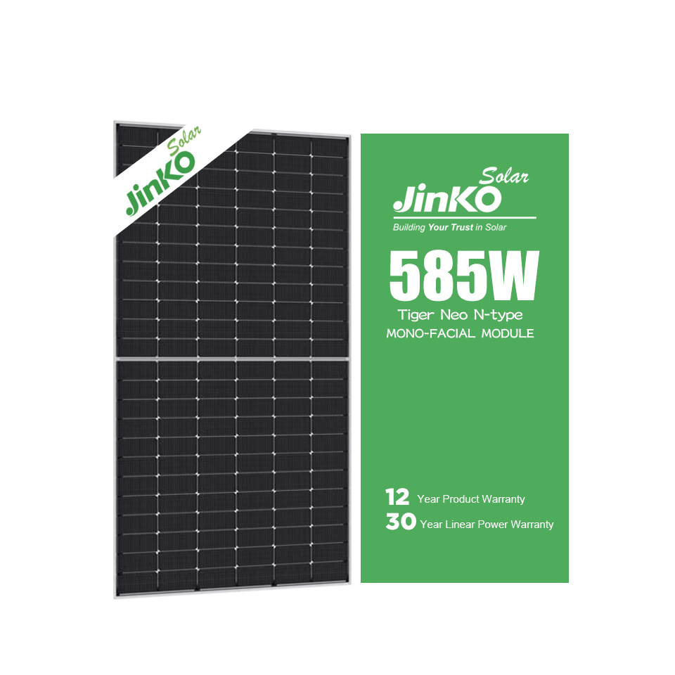 Jinko Bifacial Module Tiger Neo 560W 570W 580W  Half Cell N Type Solar Panel